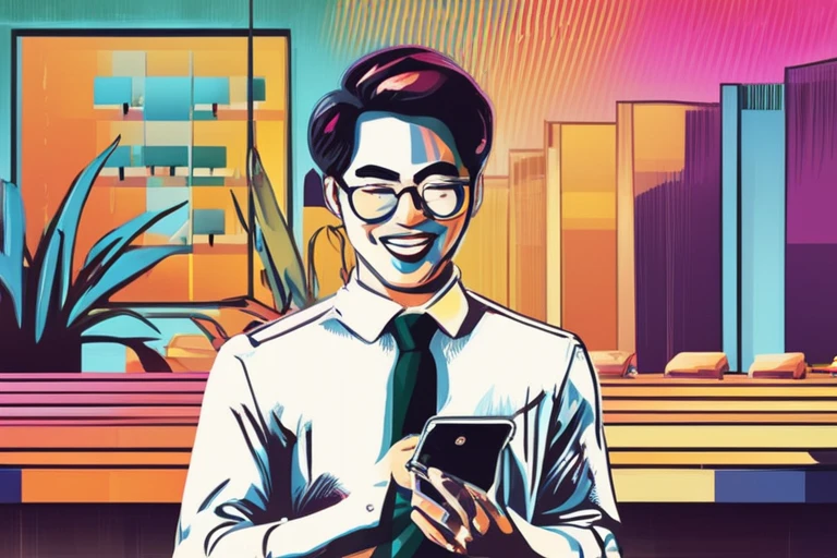 Chuyên gia trẻ hài lòng khi vay tiền online thành công